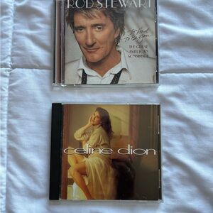 Rod Stewart and Celine Dion CD Set